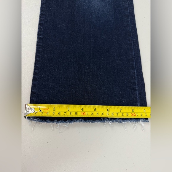 Judy Blue High Rise Wide Leg Crop Jeans Raw ahem Dark Wash JB82517DK Size 9/29 - Picture 13 of 13